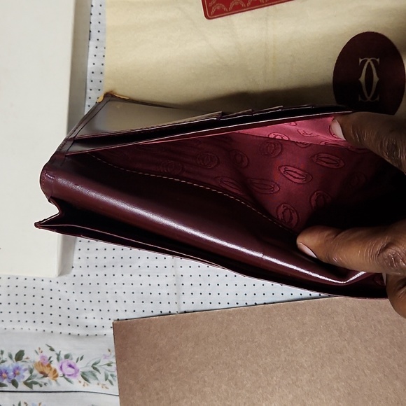 Cartier Bifold Mahogany Brown Wallet Authentic (full inclusion) - Picture 10 of 16